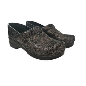 DANSKO Iridescent Metallic Clogs Size 42